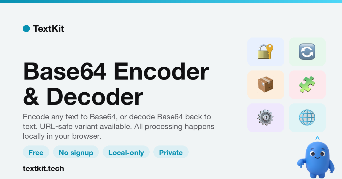Base64 Encoder and Decoder Online | TextKit
